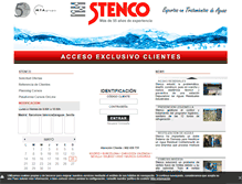 Tablet Screenshot of clientes.stenco.es